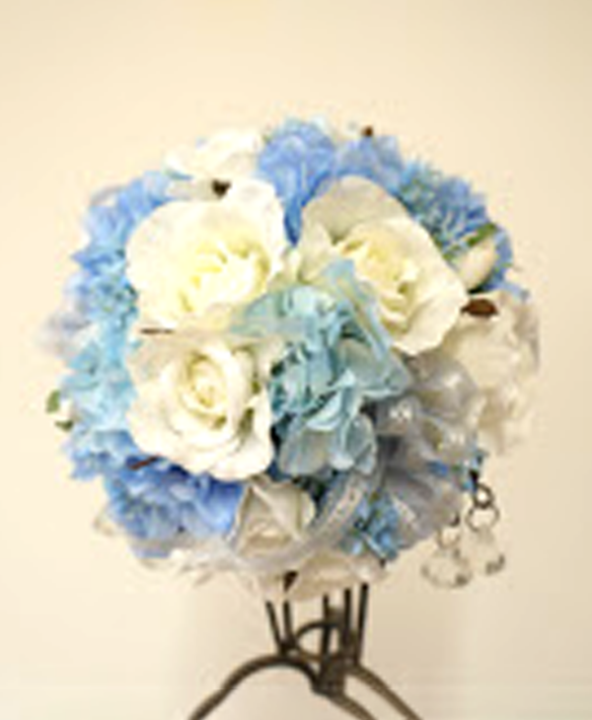 ウェディングブーケ 青