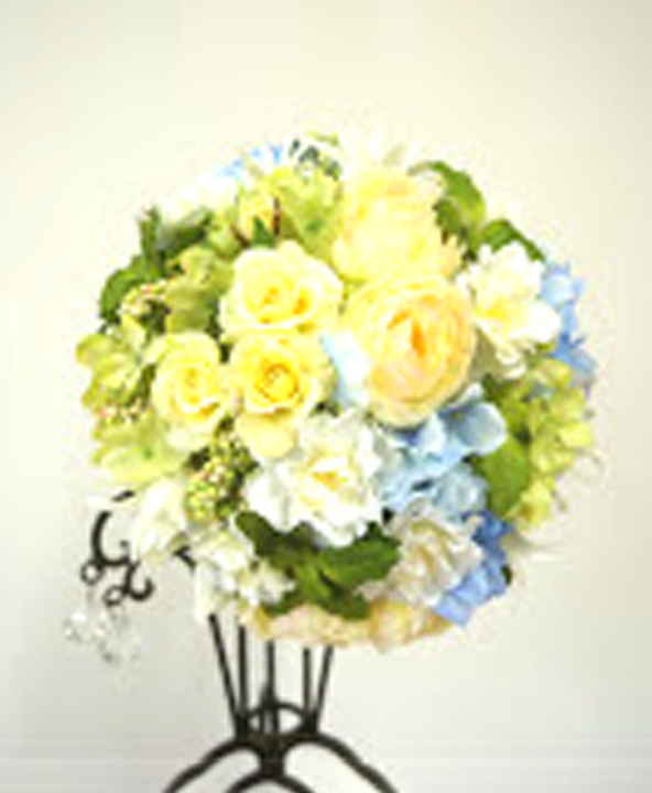 ウェディングブーケ ミックス（青）