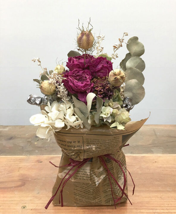 ブーケスタンド入り 立てたまま飾れます